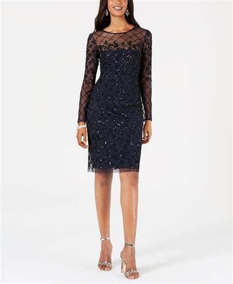 adrianna papell at macy's|adrianna papell embellished gown.